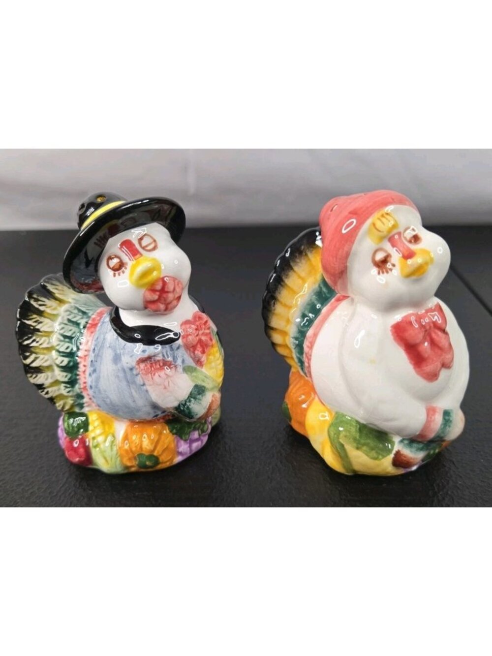 Vintage Ceramic Turkey Salt and Pepper Shakers
